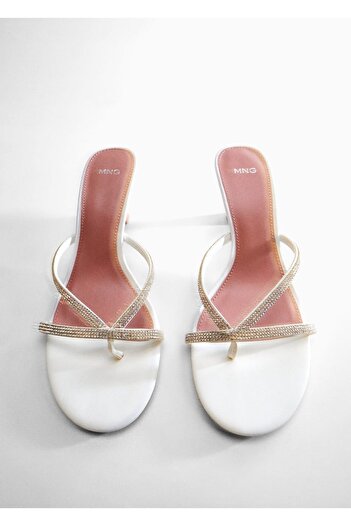 MANGO Woman Strass Taşlı Topuklu Sandalet