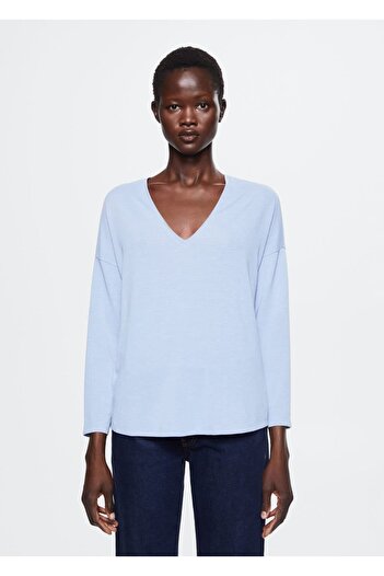 MANGO Woman T-SHIRT με λαιμόκοψη