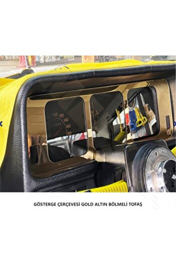 SS Oto Tofaş Gösterge Çercevesi Aynalı Bölmeli Nikelajı (GÜMÜŞ,ALTIN)