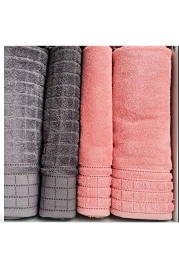Özdilek 4 Piece Bath Set Best Set Rose Anthracite