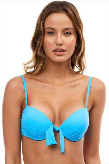 AYYILDIZ 63545 Blue Push-up Bikini Top