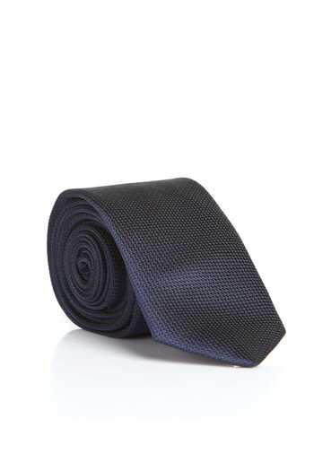 Gaffy Темно-синій Slim Fit однотонний тканий краватка з візерунком // Ddk-03