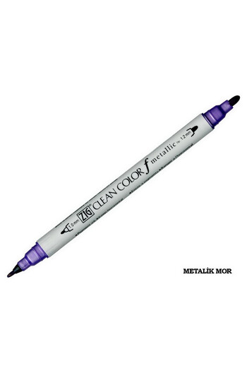 Zig Clean Color F Double Tip Pen 124 Metallic Violet