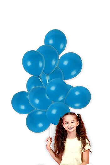Partifabrik Blue Color Matte Balloon Pack of 5