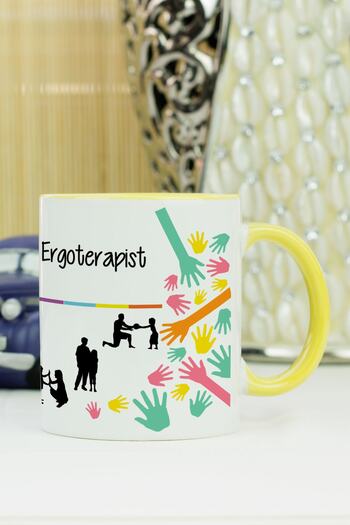Hediyelen Ergotherapist Mug Glass Yellow