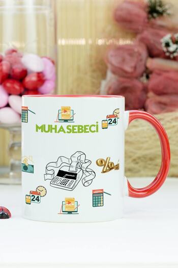 Hediyelen Accountant Mug Cup Red