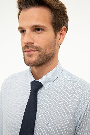 Pierre Cardin Cămașă albastru deschis slim fit
