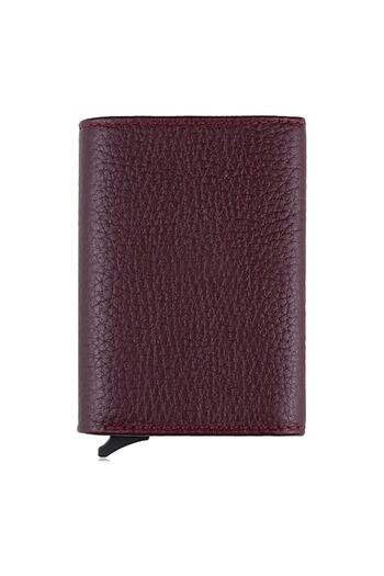 Garbalia Genuine Leather Claret Red Men's Mechanical Wallet 2066111005010