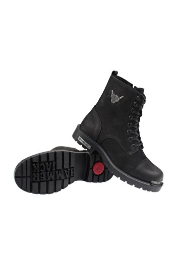 Hammer Jack Ανδρικές μπότες από γνήσιο δέρμα 17600 Black Nubuck