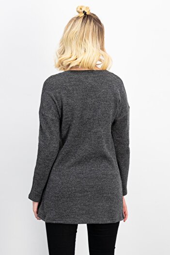 Arnetta Homewear Anthracite Women's Knitwear Tunic