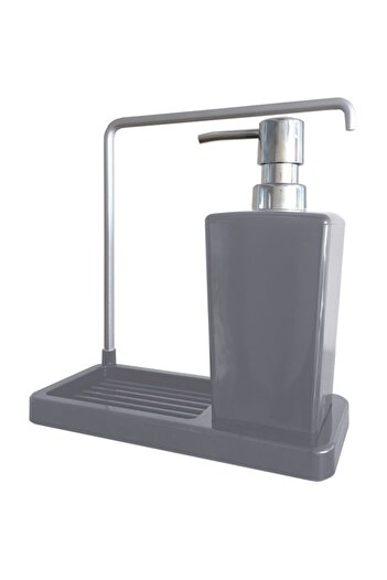 Prima Nova Kitchen Liquid Soap Dispenser with Hanger, Gray Color, Luna Primanova. 5186