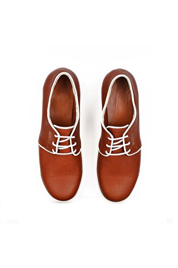 NOOSY Genuine Leather Brown Women's Sneakers