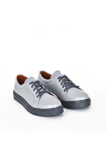 NOOSY Genuine Leather Light Gray Women's Sneakers