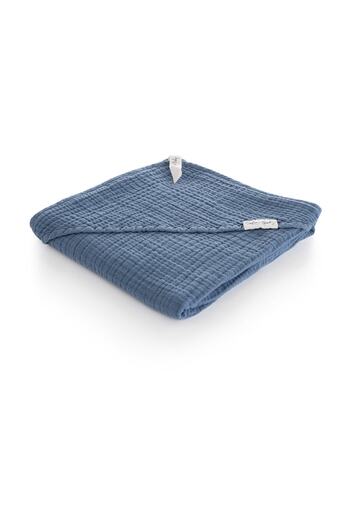 Caline Baby 4 Layer Muslin Swaddle 75x75cm - Navy