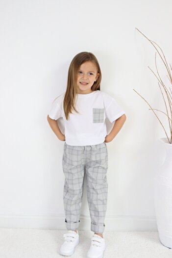 MiaBaby Plaid Pattern Suit Set