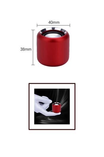 TECHNOMEN Metal Mini Ses Bombası Kablosuz Hoparlör Şarjlı 4w Mini Bluetooth Speaker Tws