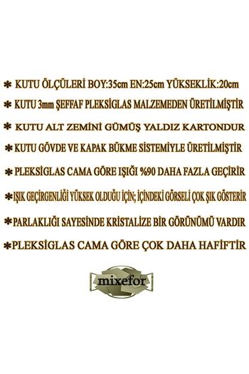 mixefor Söz Nişan Bohça Kutusu -pleksi Kutu -hediye Kutusu -35 Cm X 25 Cm X 20 Cm Ölçülerinde