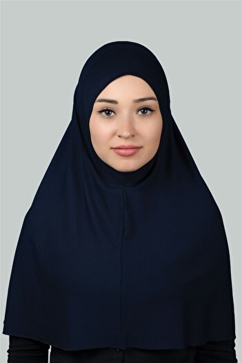 Altobeh Έτοιμο τουρμπάνι Πρακτικό κασκόλ Hijab Hijab - Κάλυμμα προσευχής (XL) - Navy Blue