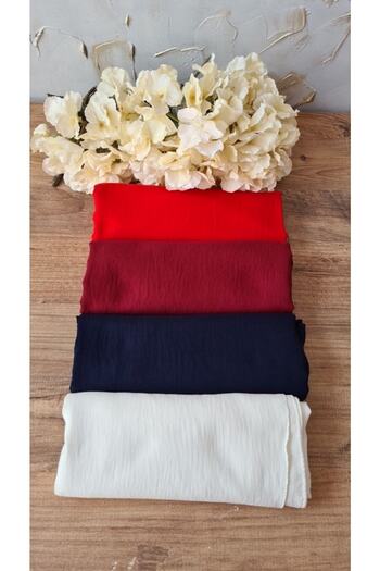 Nilbutik Hijab Women's Cotton Jazz Shawl Model-Set of 4