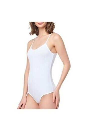 Seher Pack of 2 Women's Snap-on Bodysuit with Rope Straps
