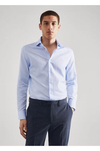 MANGO Man Slim Fit Cotton Shirt