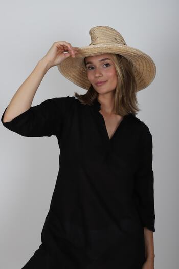 Botex Beach Dress with Voile Collar