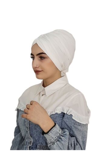 R&S modibone ملابس السباحة والهيزيما العلوية المتوافقة مع Hijab Back Tie Bone Ecru
