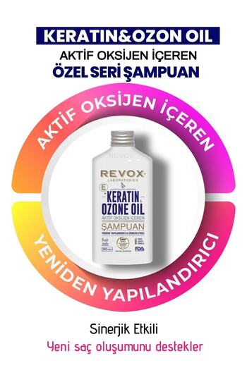 Revox Keratin and Ozone Oil Restructuring Shampoo with Vitamin E