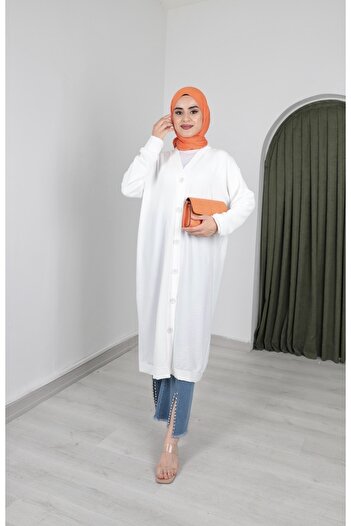 By Hacer Ayaydın Fashion Aerobin Intermediate Size Women's Basic Tunic/ Summer Cardigan