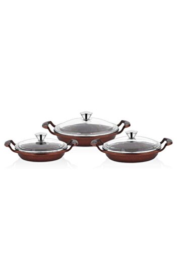 FALEZ Sedef Granite 6 Piece Pan Set Sdf1011