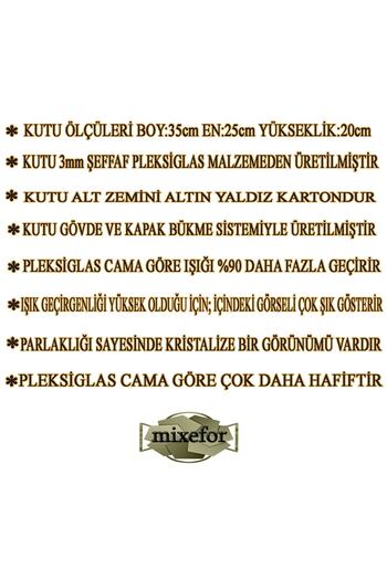 mixefor Söz Nişan Bohça Kutusu -pleksi Kutu -hediye Kutusu -35 Cm X 25 Cm X 20 Cm Ölçülerinde
