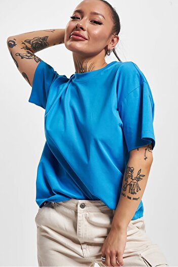 ONLY Women's Onllaura 100% Cotton Crew Neck T-Shirt15299418 Blue