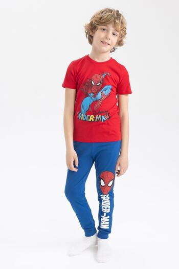 DeFacto Erkek Çocuk Marvel Spiderman Kısa Kollu Pijama Takım