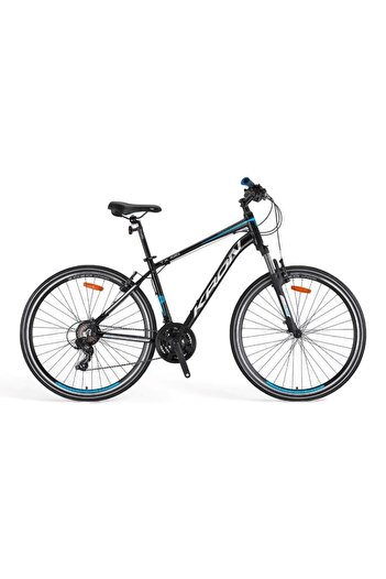 Kron Tx 100 - 28" Trekking - 16 21 Vites [pabuç Frenli Modeldir] — Mavi-turuncu/siyah