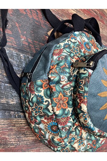 Street Bag Fargin Round Backpack Daily Travel Backpack