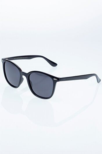 LUNOX Mithra Unisex Black Polarized Sunglasses