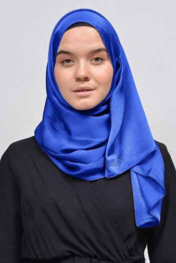Altobeh Janjan Shiny Satin Textured Hijab Evening Dress Chiffon Shawl-saks