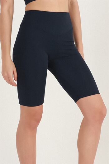 missmaral Women's Set Recovery Short Shorts Leggings And Sports Bustier Navy Blue New Season Activewear 13070