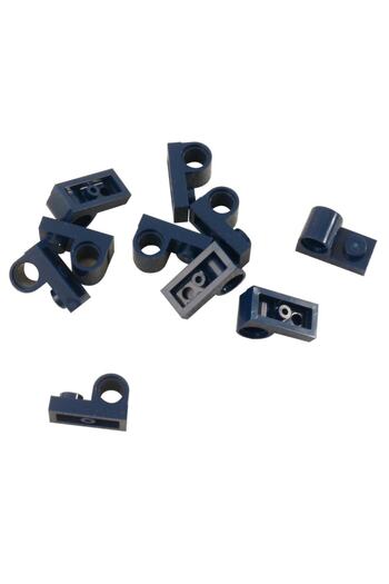 LEGO لوحة Moc Technic مخصصة معدلة 1 × 2 طوب أزرق داكن مثقوب 5 قطع سيتم شحنها