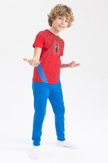 DeFacto Erkek Çocuk Marvel Spiderman Kısa Kollu Pijama Takım