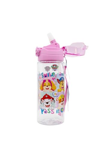 WİGGLE 500ml Paw Patrol Lockable Water Bottle with Straw and Strap