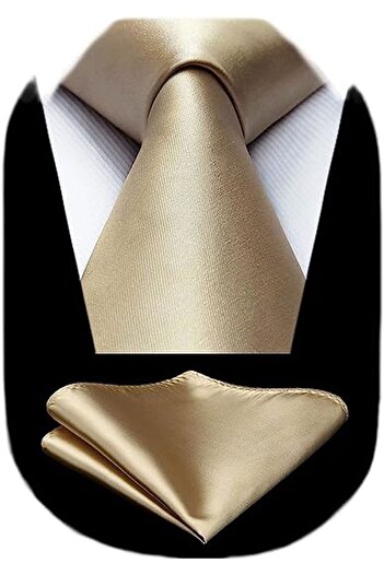Tezzgelsin Men's Satin Tie And Handkerchief Set Men's Tie