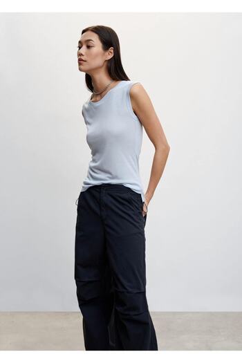 MANGO Woman Μπλούζα 100% Lyocell