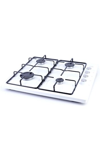 CVS Dn 450 Silver Setüstü Beyaz Emaye Gaz Emniyetli Doğalgazlı Ocak - Ücretsiz Kurulum
