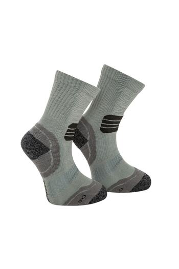 THERMOFORM Gray Kids Running Socks