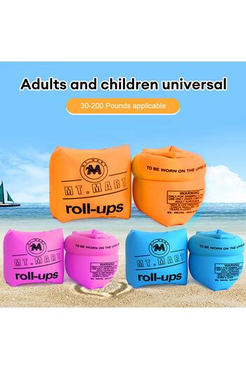 ebulduk Swimming Arm Ring - Arm Sleeve Swimming Inflatable Ring 2-Piece Pool Accessories Suitable for All Ages