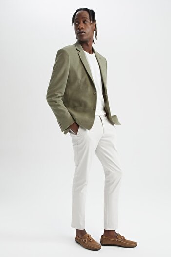 DeFacto Slim Fit Chino Gabardine Trousers