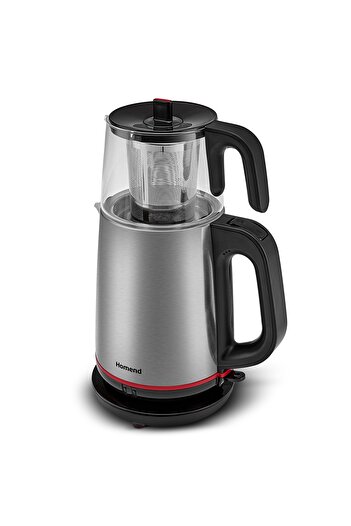HOMEND Royaltea 1750H Inox Black Tea Machine with Glass Teapot
