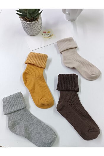 ESES BEBE 4-pack curved knee-length baby children's socks
