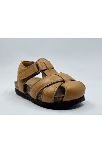 Piarmoni Genuine Leather Anatomical Cork Sole Children's Sandals